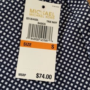 Michael - Michael Kors Pants XS NWT - navy/white diamond motif.